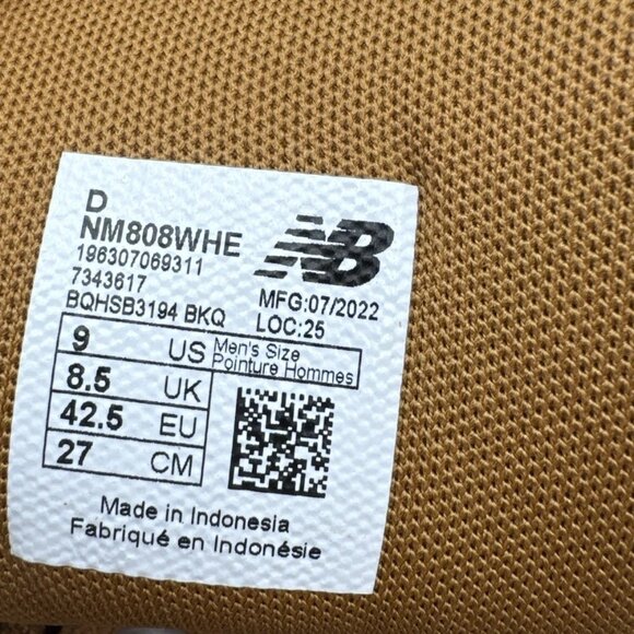 NEW New Balance Numeric 808 Tiago Lemos Skate Shoes Men’s Size 9 NM808WHE Brown - Picture 2 of 9